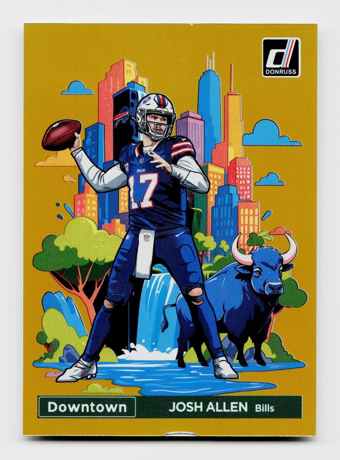 Donruss Downtown Josh Allen football card