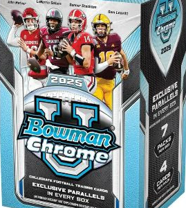 2025 Bowman University Chrome Football Blaster Box