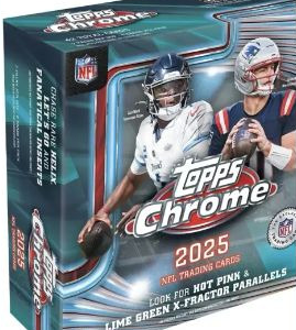 2025 Topps Chrome Football Mega Box